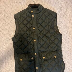 Men's Quilted Green Vest